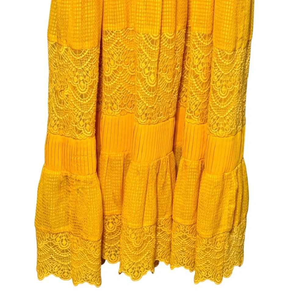 HD in Paris | Anthropologie Villanelle Lace Midi Length Sleeveless Dress Small - Picture 7 of 11